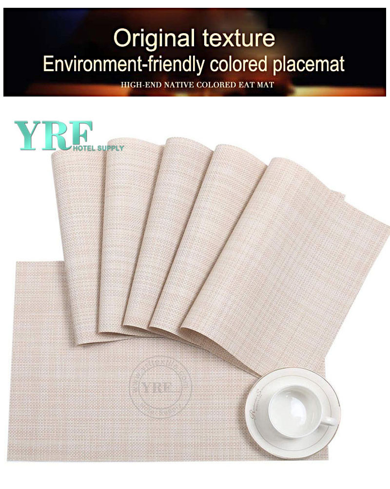 Hardboard Beige Placemats Heat-Resistant