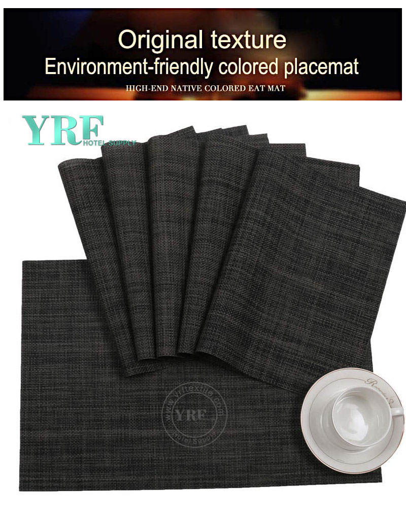 Not mildew dark Gray Placemats Resistant Anti-Skid