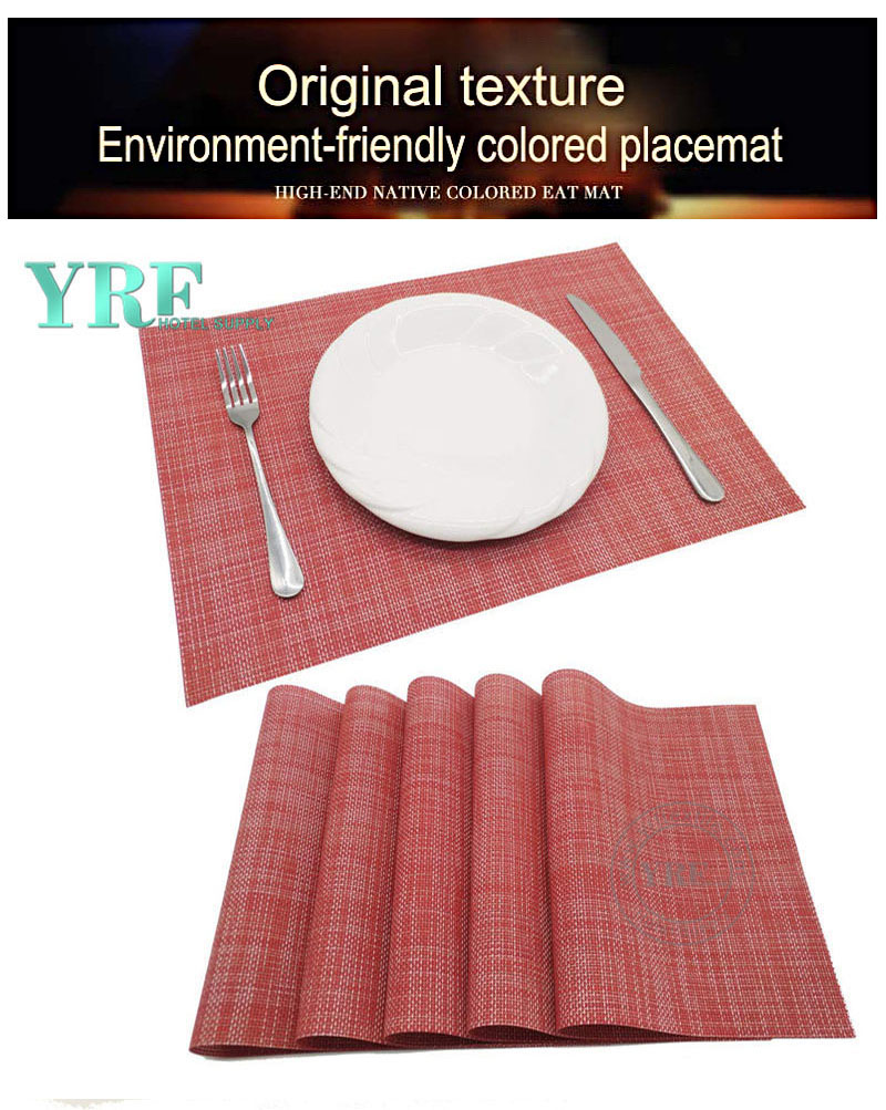 Non-stain Red Table Mats Heat-Resistant