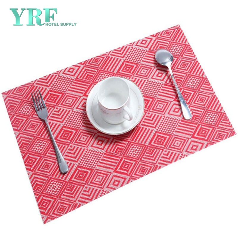 Outdoo Red prismatic Placemats PVC