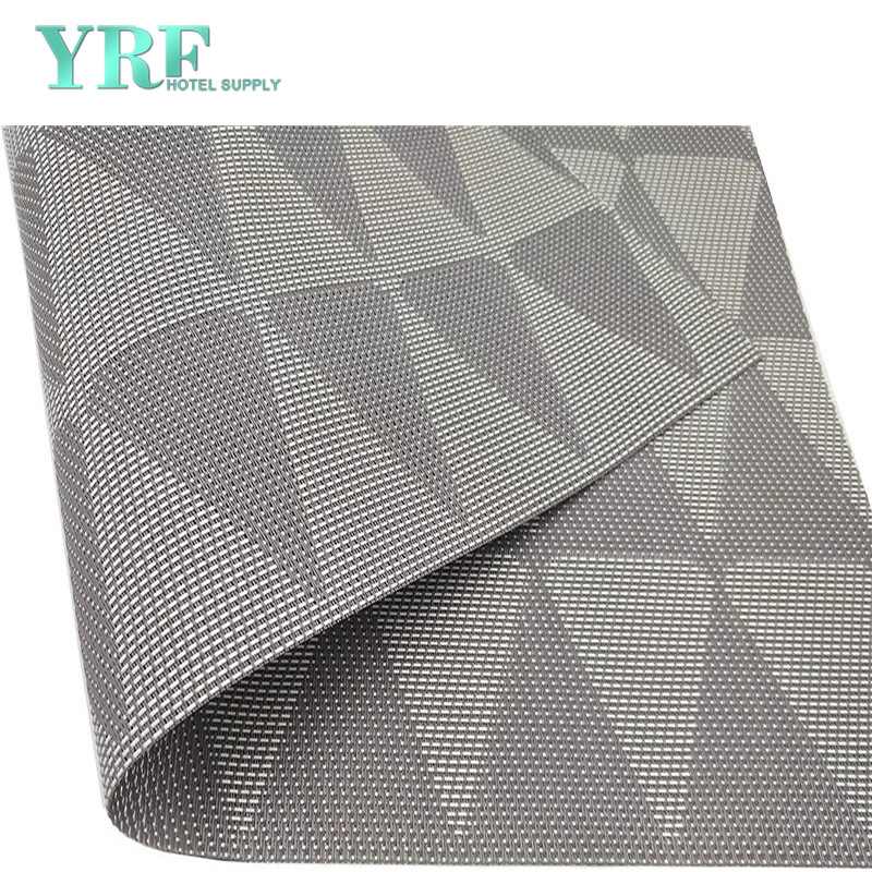 Party Gray prismatic Table Mats Vinyl