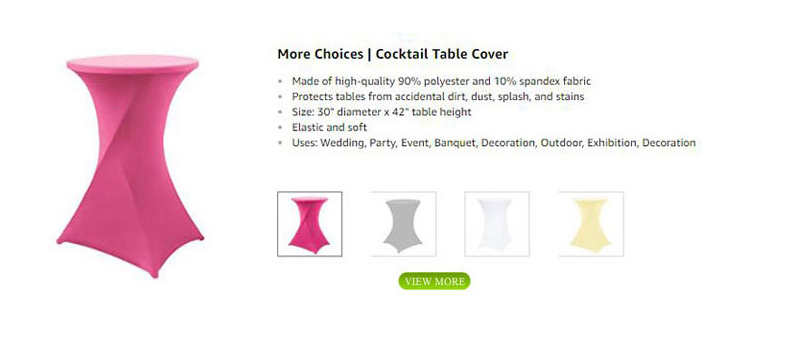 8 Feet Heavy duty Cocktail Round Tablecloth