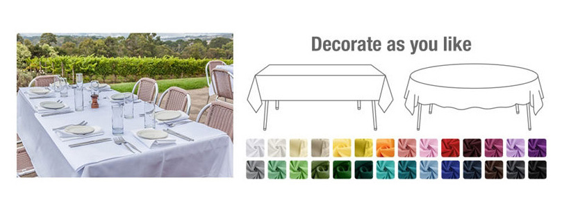 60x126 inch Hotel Pure White Oblong Tablecloth