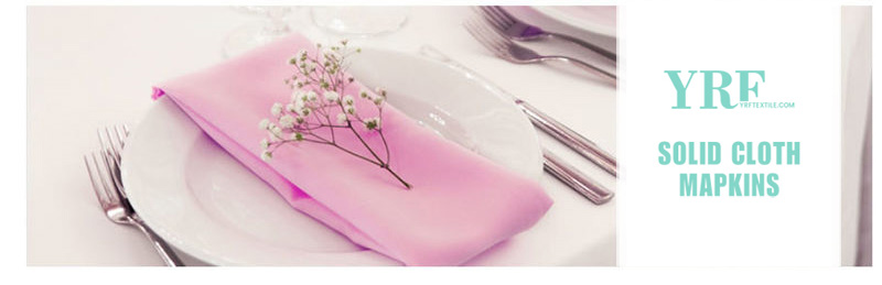17x17" Inch Weddings Pure Pink Polyester Napkin