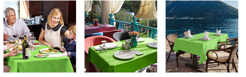 Oblong Table Cloth 60x102 inch Weddings Apple Green