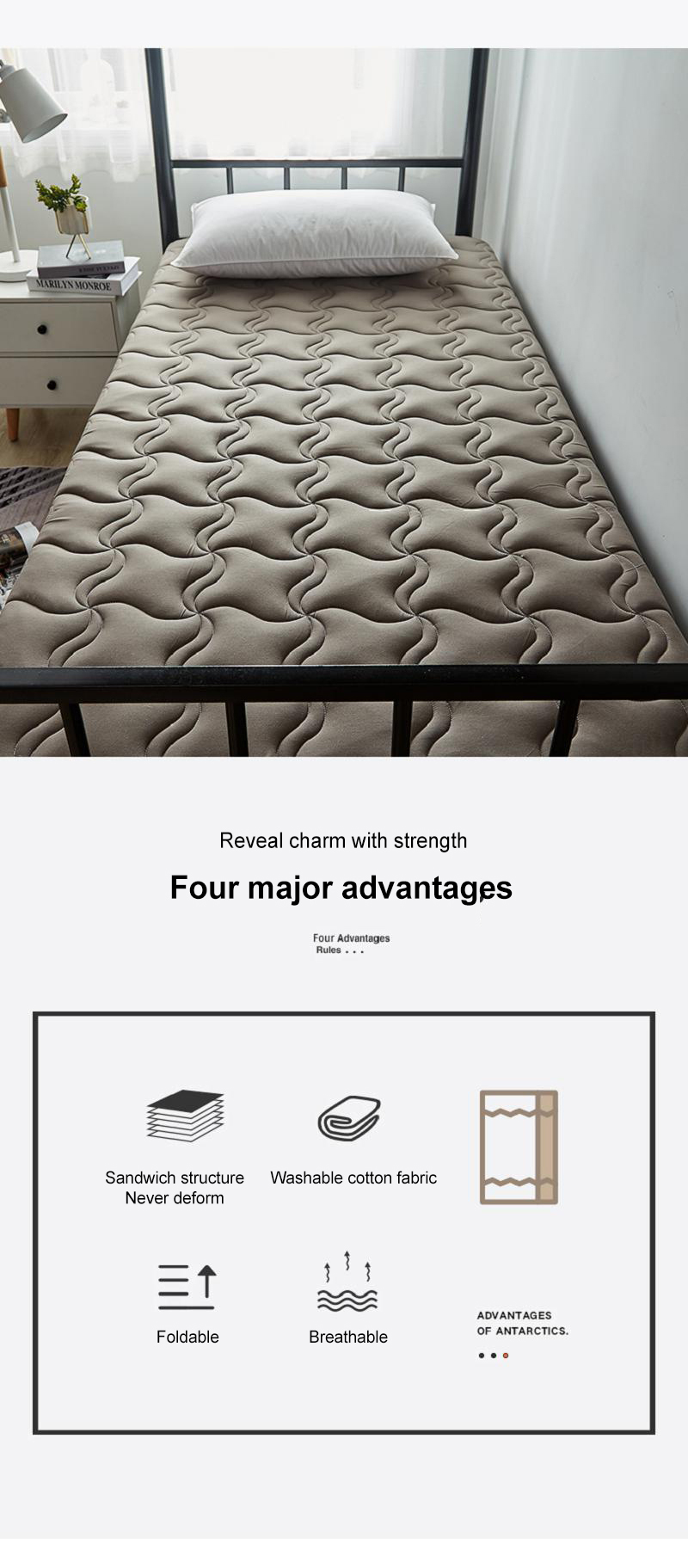 Lightweight Bunk bed Mattress 35x79 inch