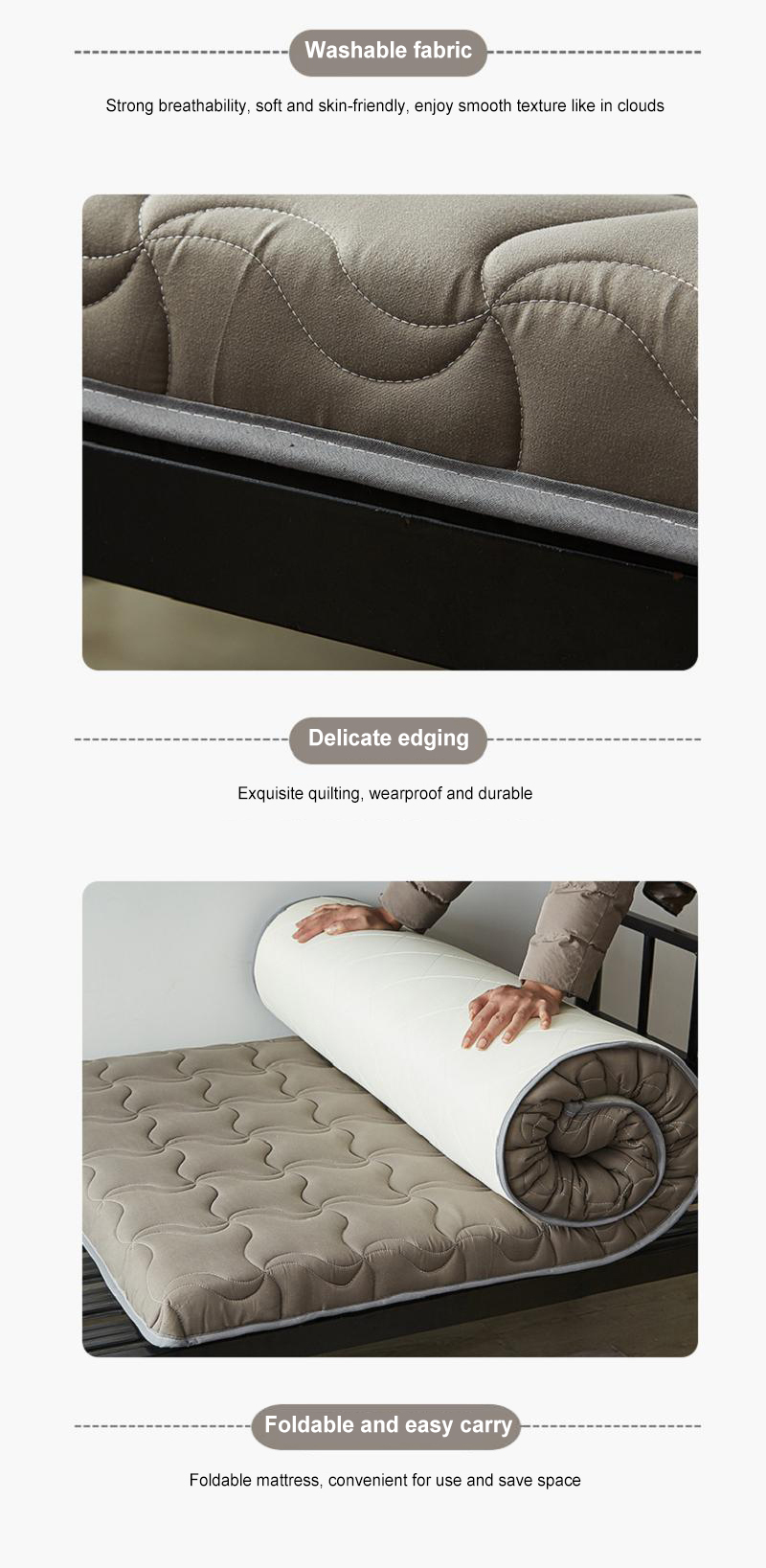 Thin Bunk bed Mattress Easy to Carry