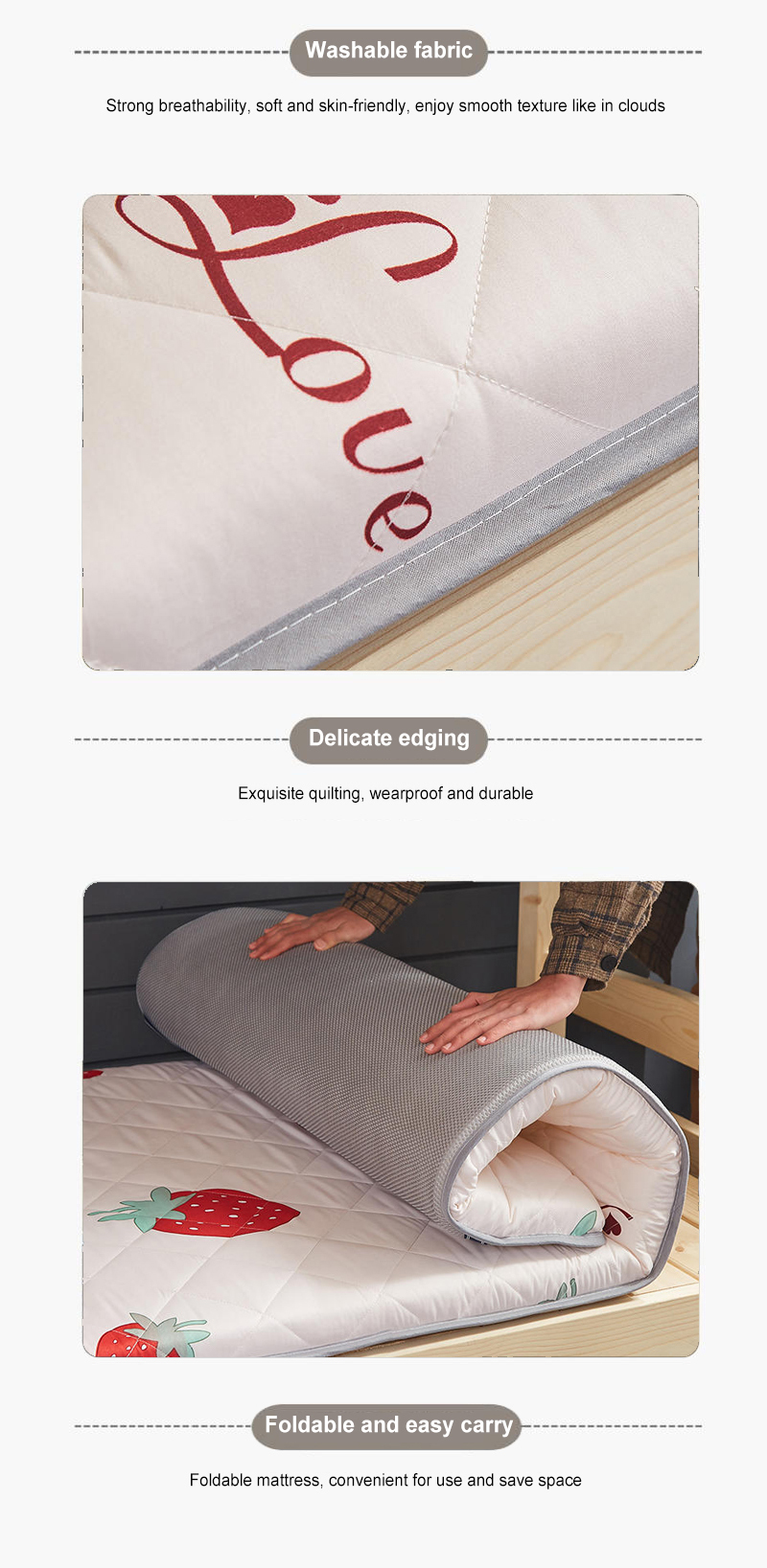 Sleeping Pad Roll Foldable Portable