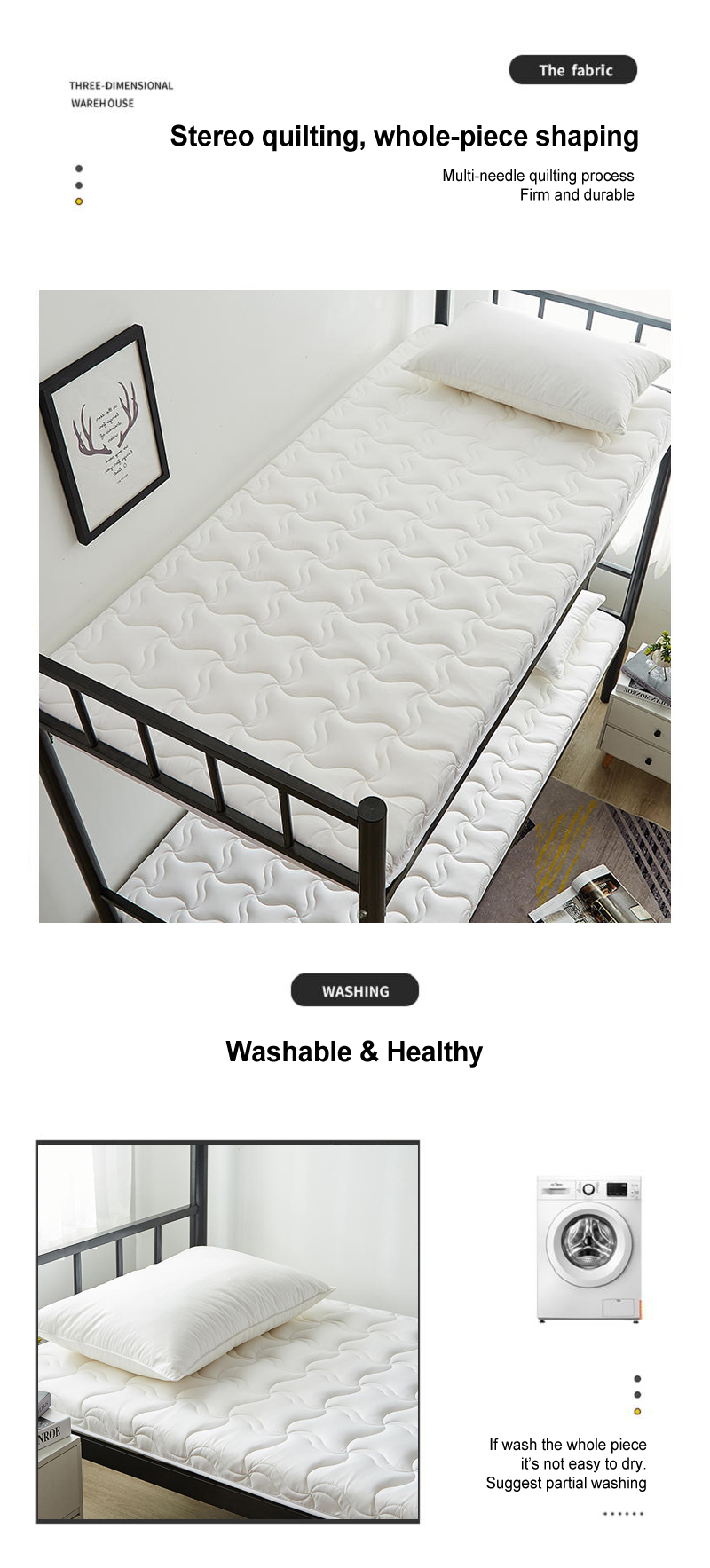 Thin Double Mattress Pad