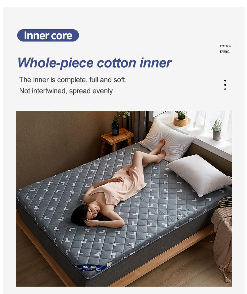 Stripe Cotton Spare Bed Mattress Home