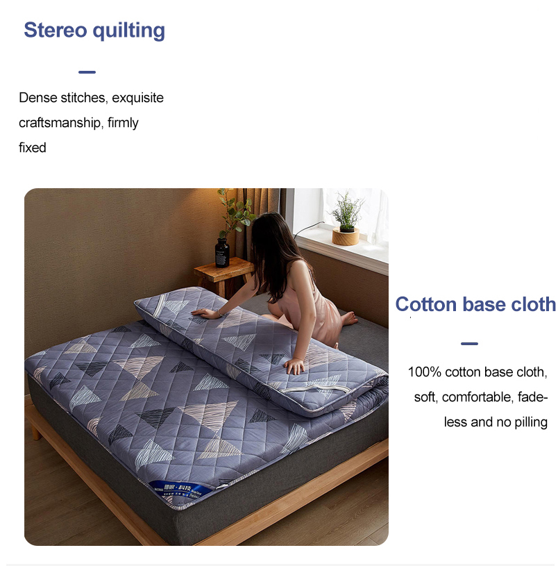Stripe Cotton Queen Guest Bed Mattress