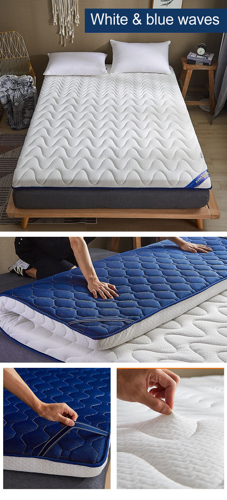 Mattress Pad Dorm Roll Foldable