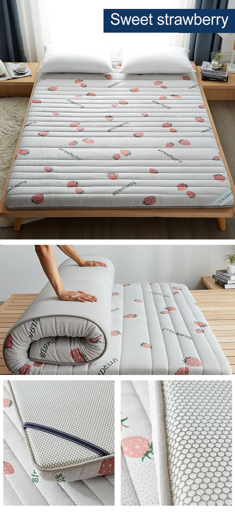 39x75 inch Mattress Pad Dorm