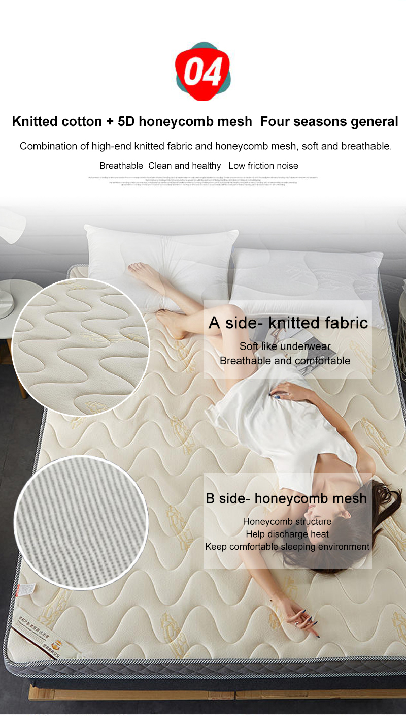 Bunk bed Mattress Roll Foldable Warm