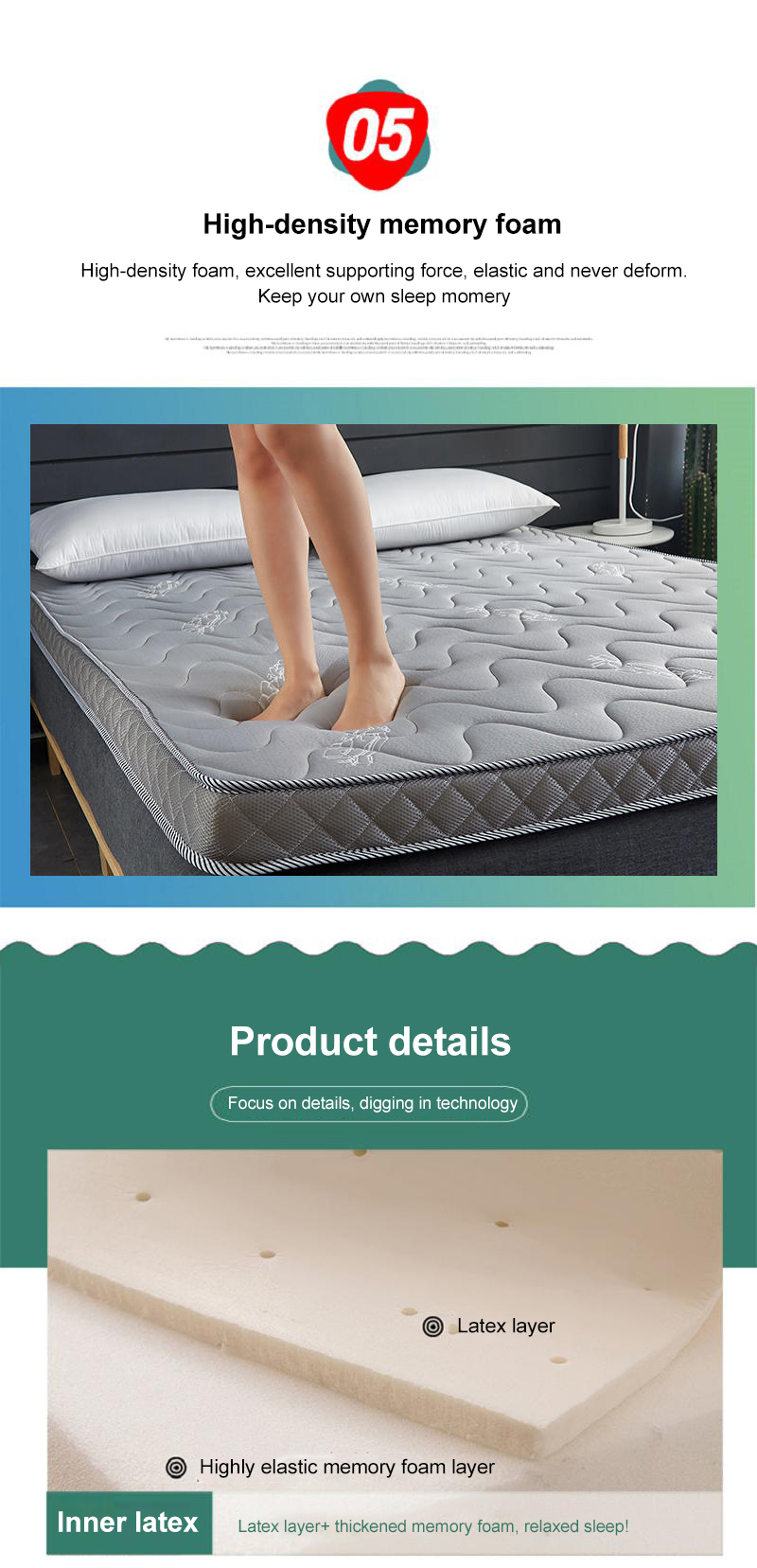 Sleeping Pad Skin Friendly Foam