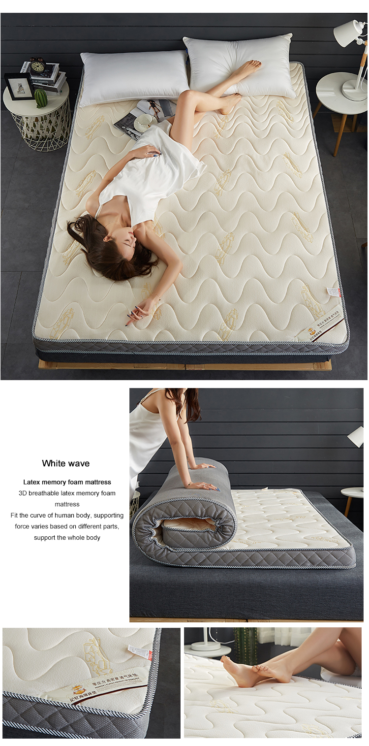 Mattress Pad Roll Foldable Breathable