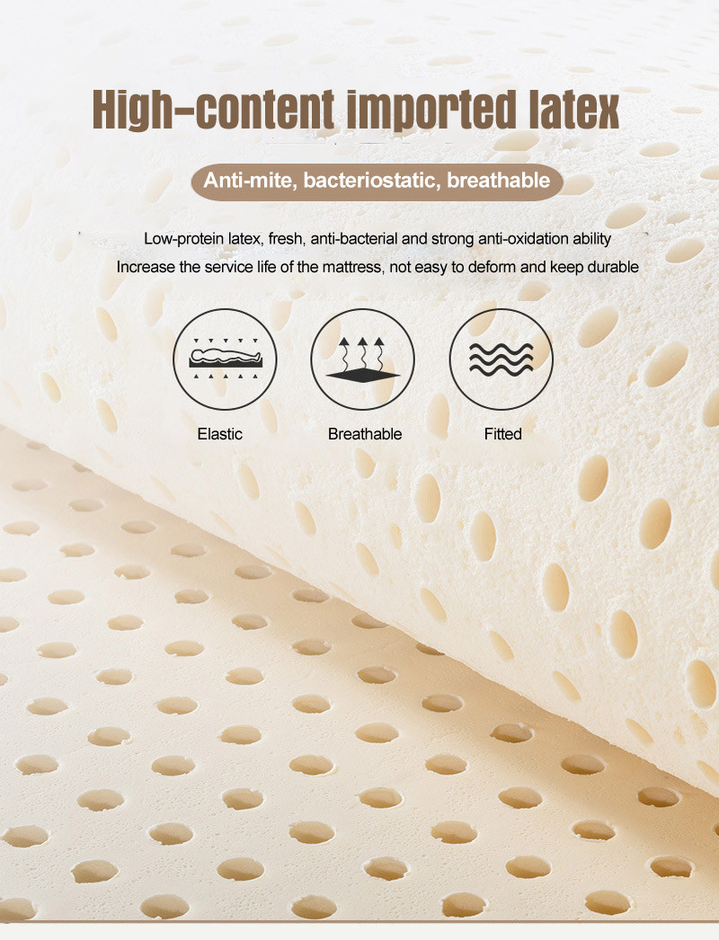 Breathable Cover Latex Mattress Double XL