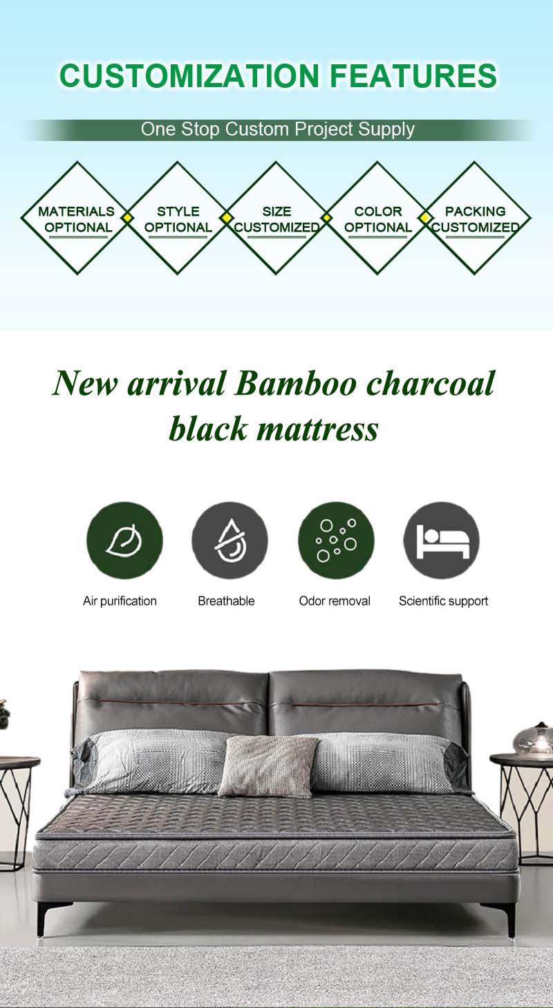 Mattress Pad Bamboo charcoal black Comfort