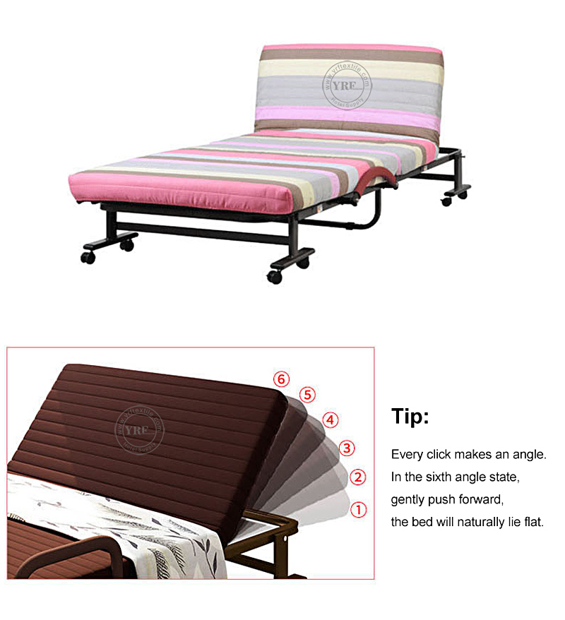 Sturdy Metal Frame Folding Bed Twin Size