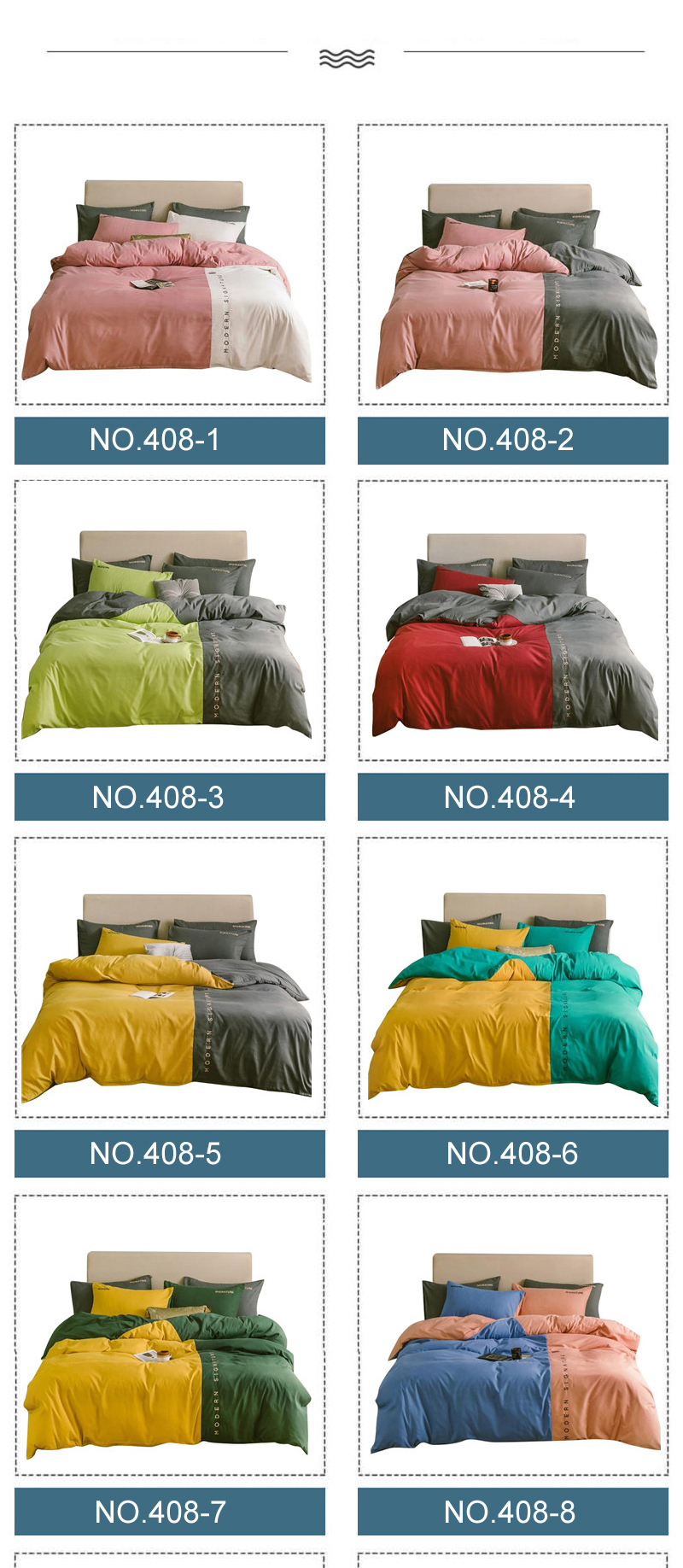 Duvet Cover Modern Design Double Bed