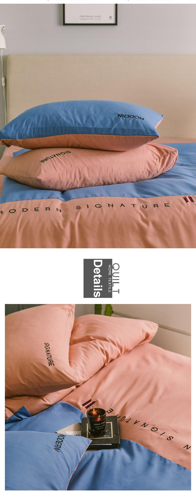 Bed Linen Polyester Solid Color