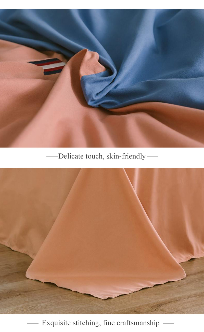Bed Linen Solid Color For Motel