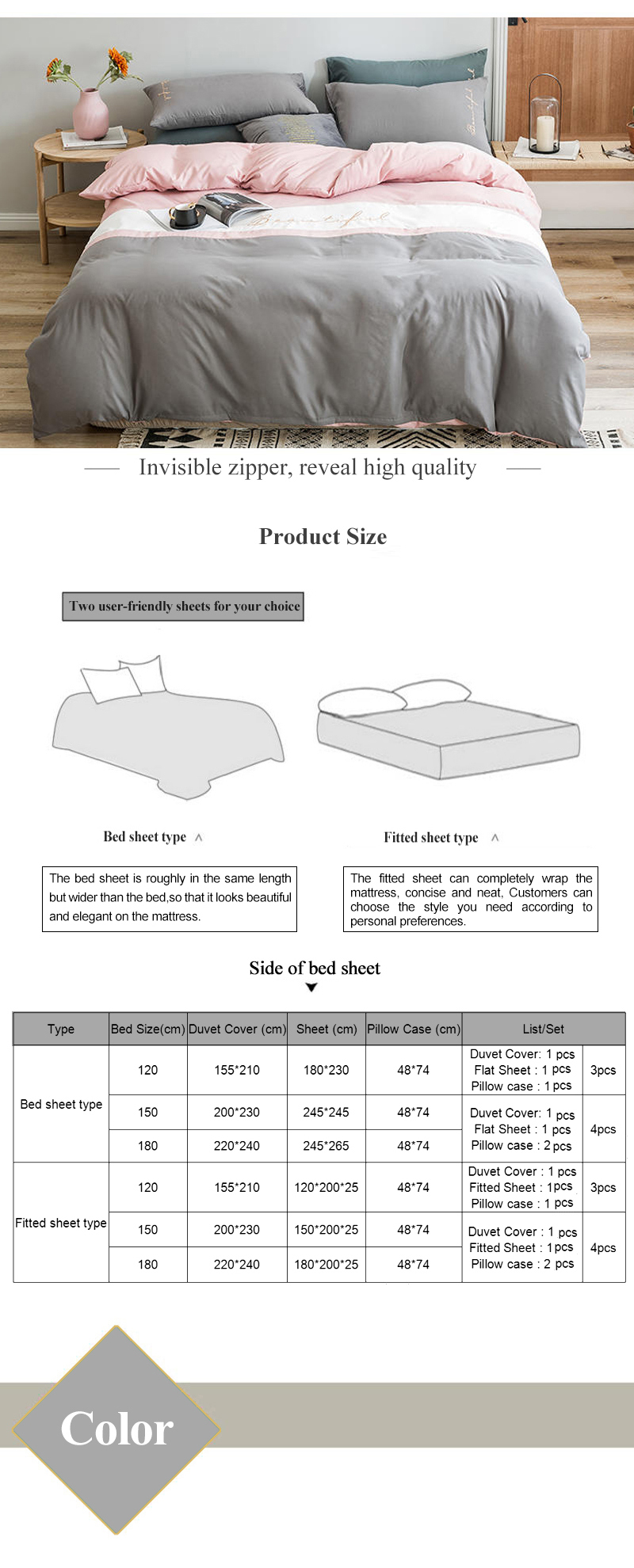 Hot Sale Bed Sheet King Bed
