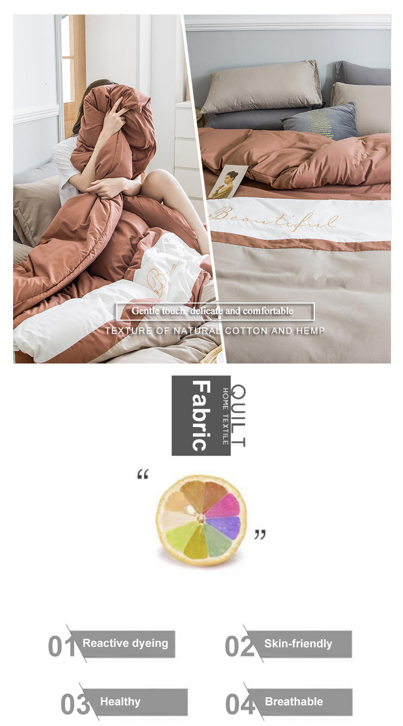 Multi Color With LOGO Bedding Set