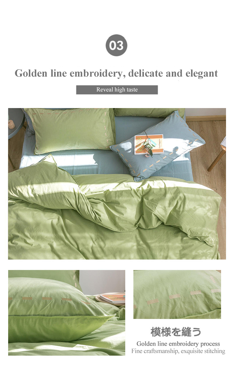 Bed Linen Solid Color For Home Collection