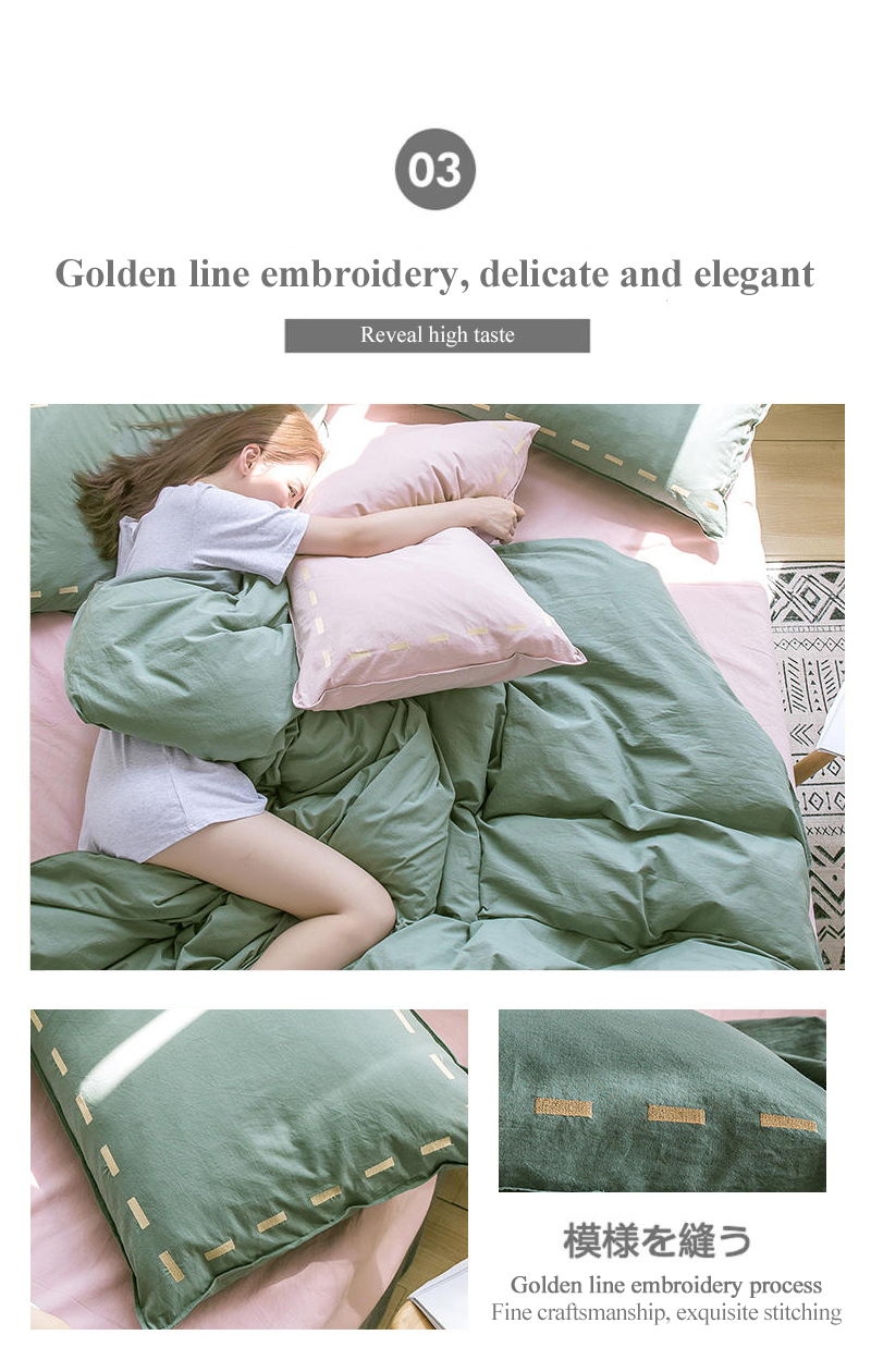 Bedding Solid Color For Home stay