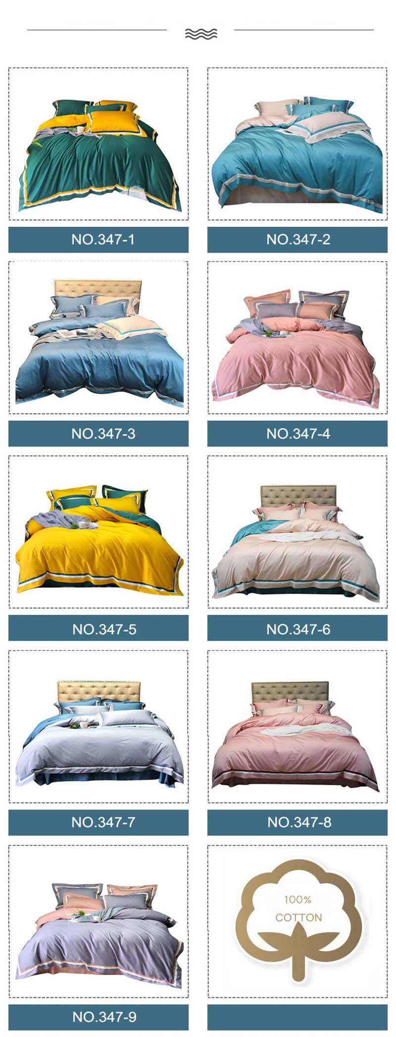 Bedding Set Softness Turquoise 4PCS