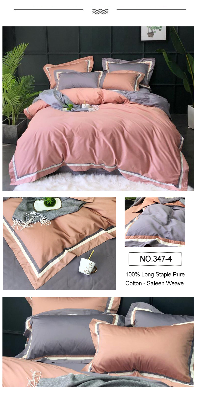 100% Long Staple Cotton Bedding Highest Quality