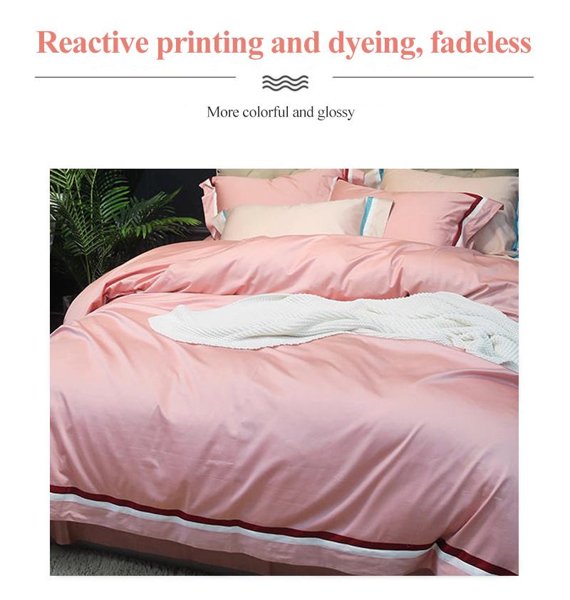 Softness Light Pink 4PCS Bed Linen