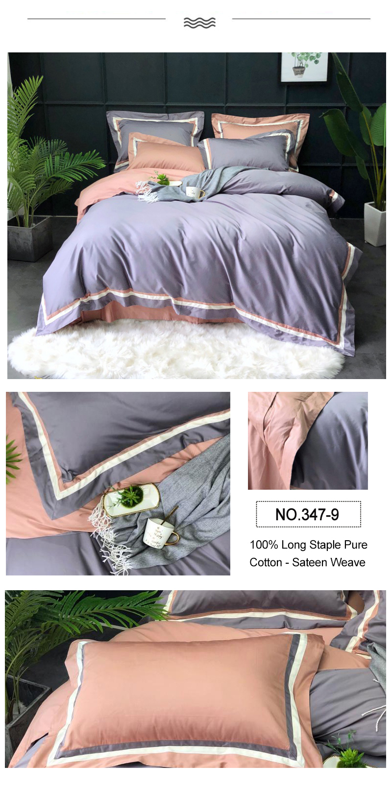 Softness Bed Linen Light Pink 4PCS