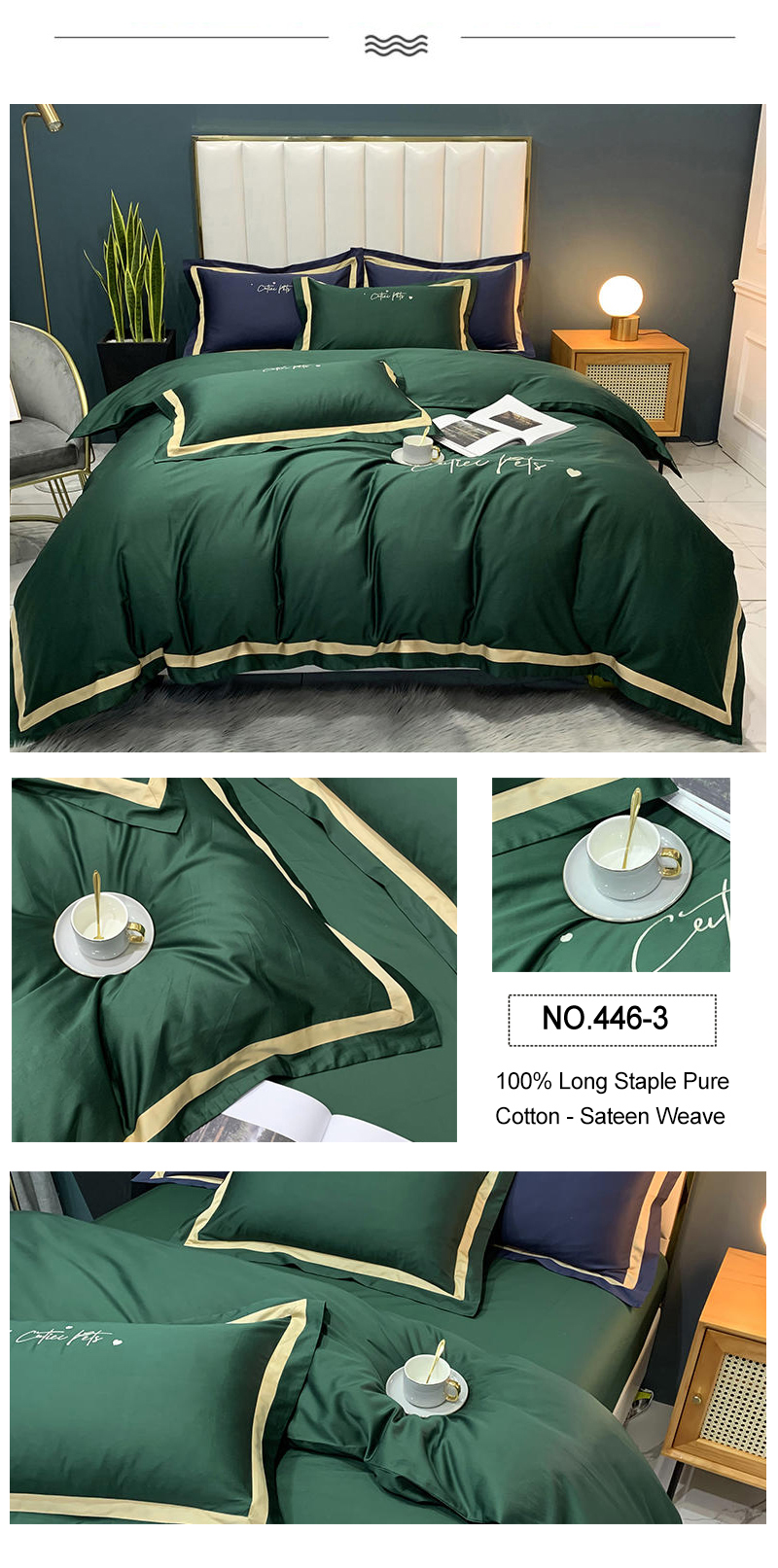 Sleep Cool Hotel Comforter Set Gray 4PCS