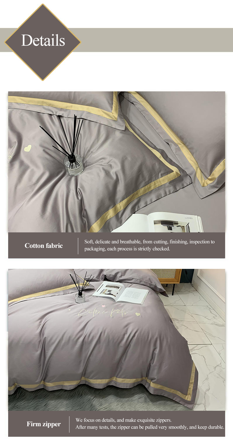 Sleep Cooler Light Grey 4PCS Bed Cover