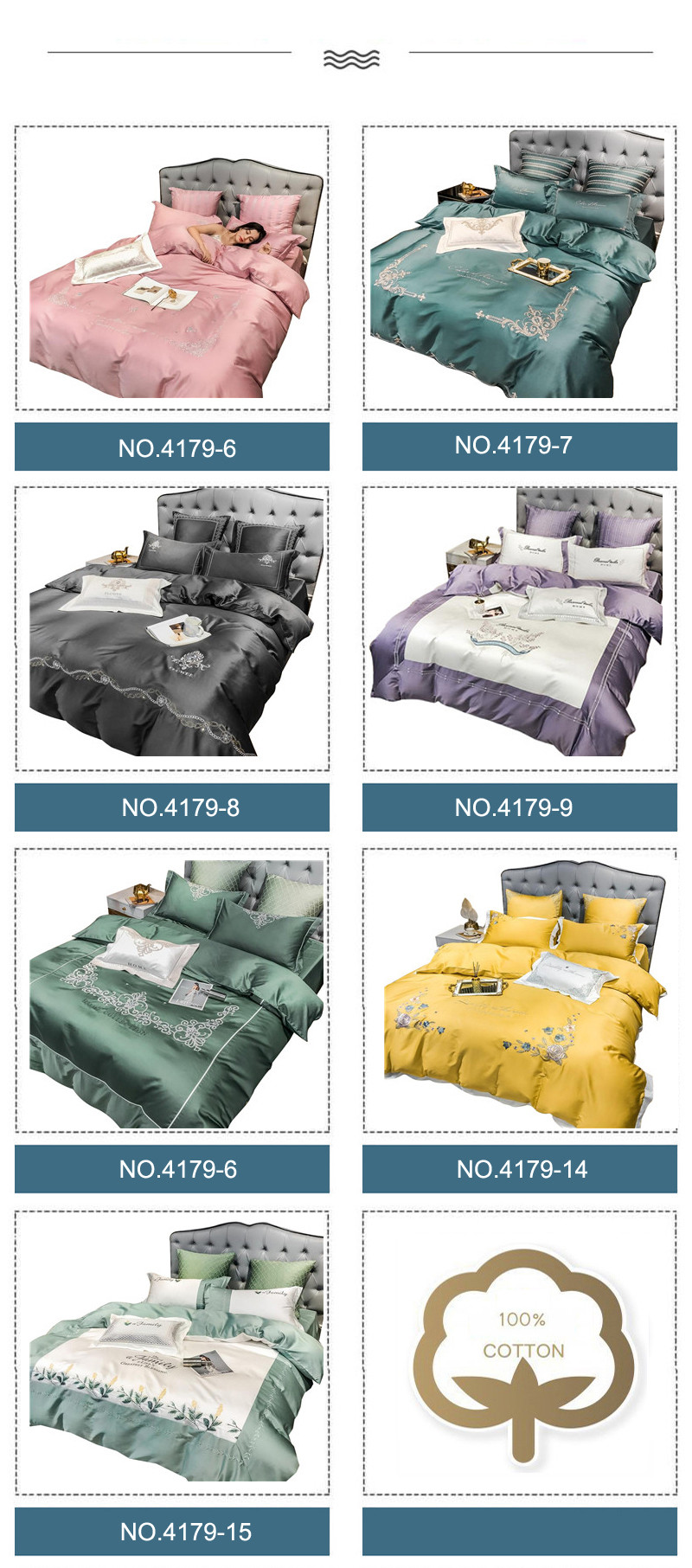 100% Long Staple Cotton Bed Sheet Set Deluxe