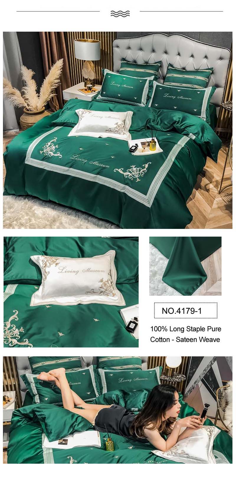 Bedding Set 100% Cotton Deluxe