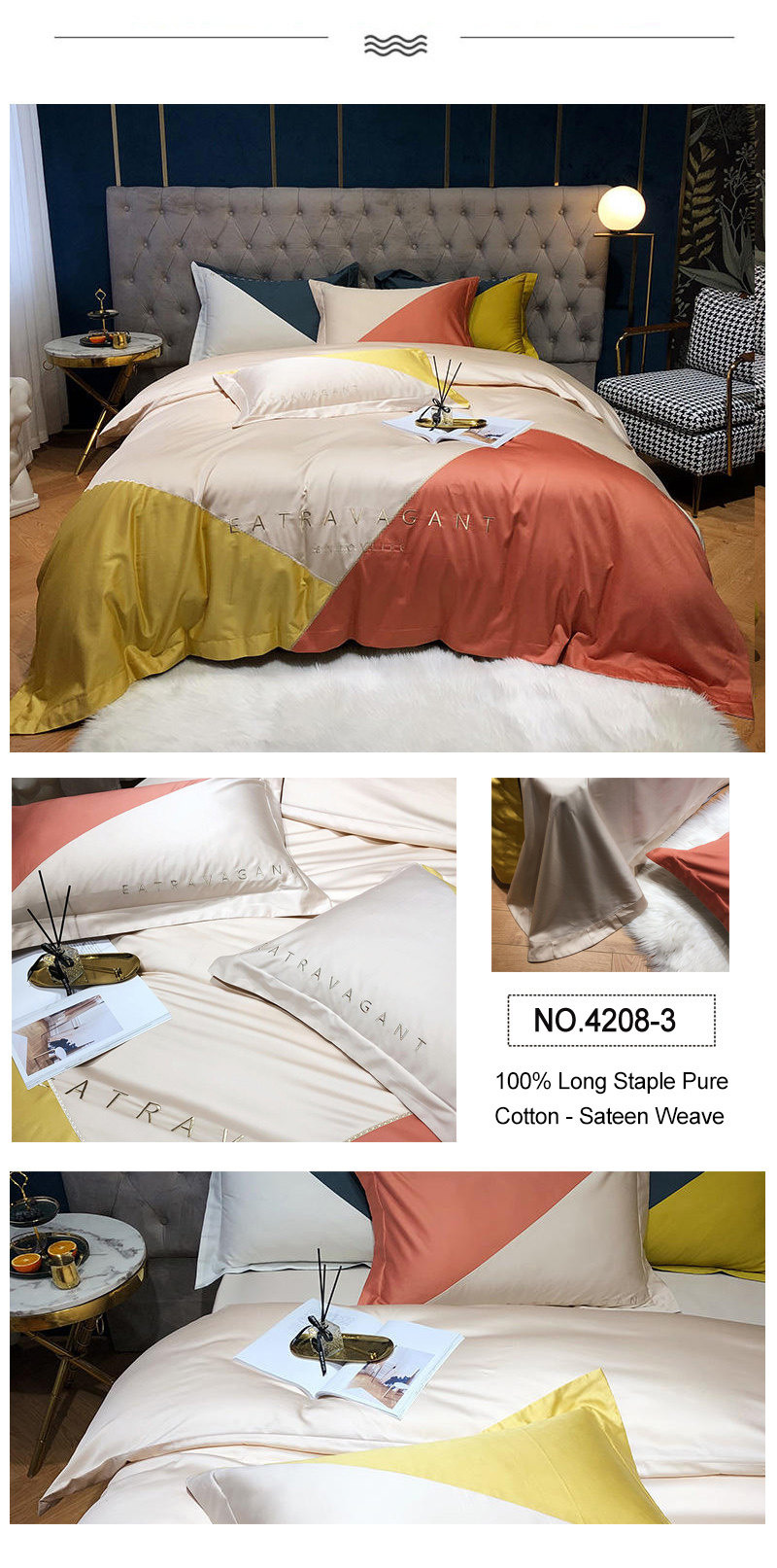 Mix & Match Color Bed Sheet Set Softness