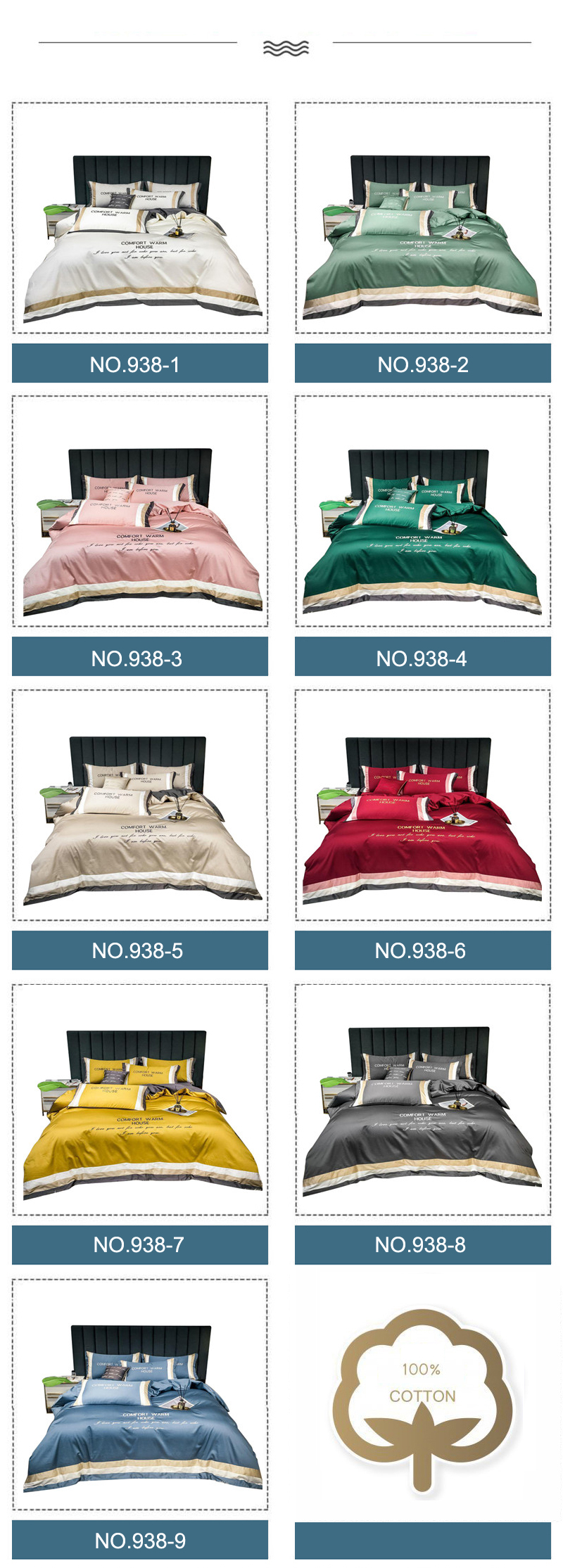 Bed Cover 4PCS Luxury