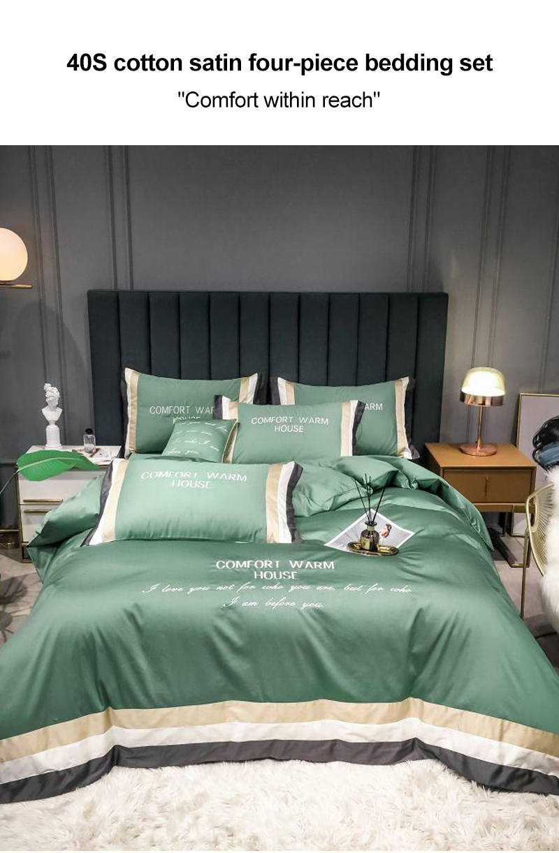 Hotel Comforter Set Modern Design Bed Sheet