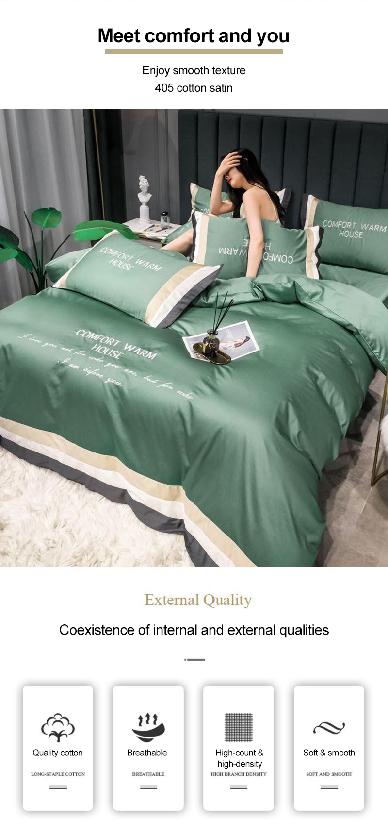 Modern Design Durable Bed Sheet