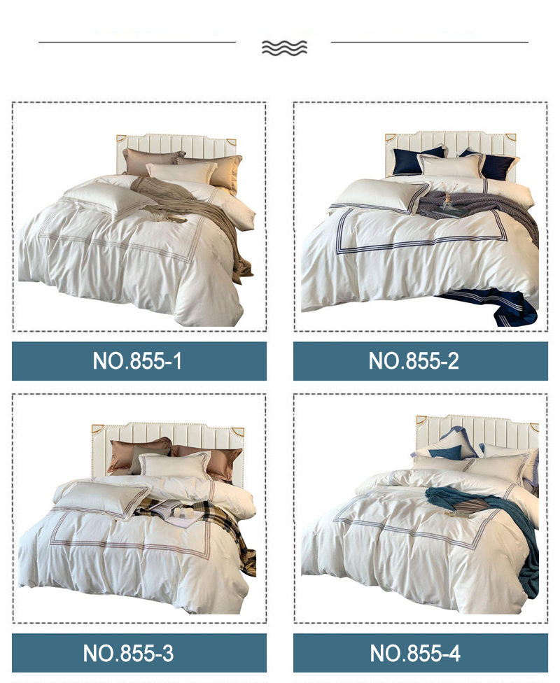 Hotel Comforter Set For Double Bed White