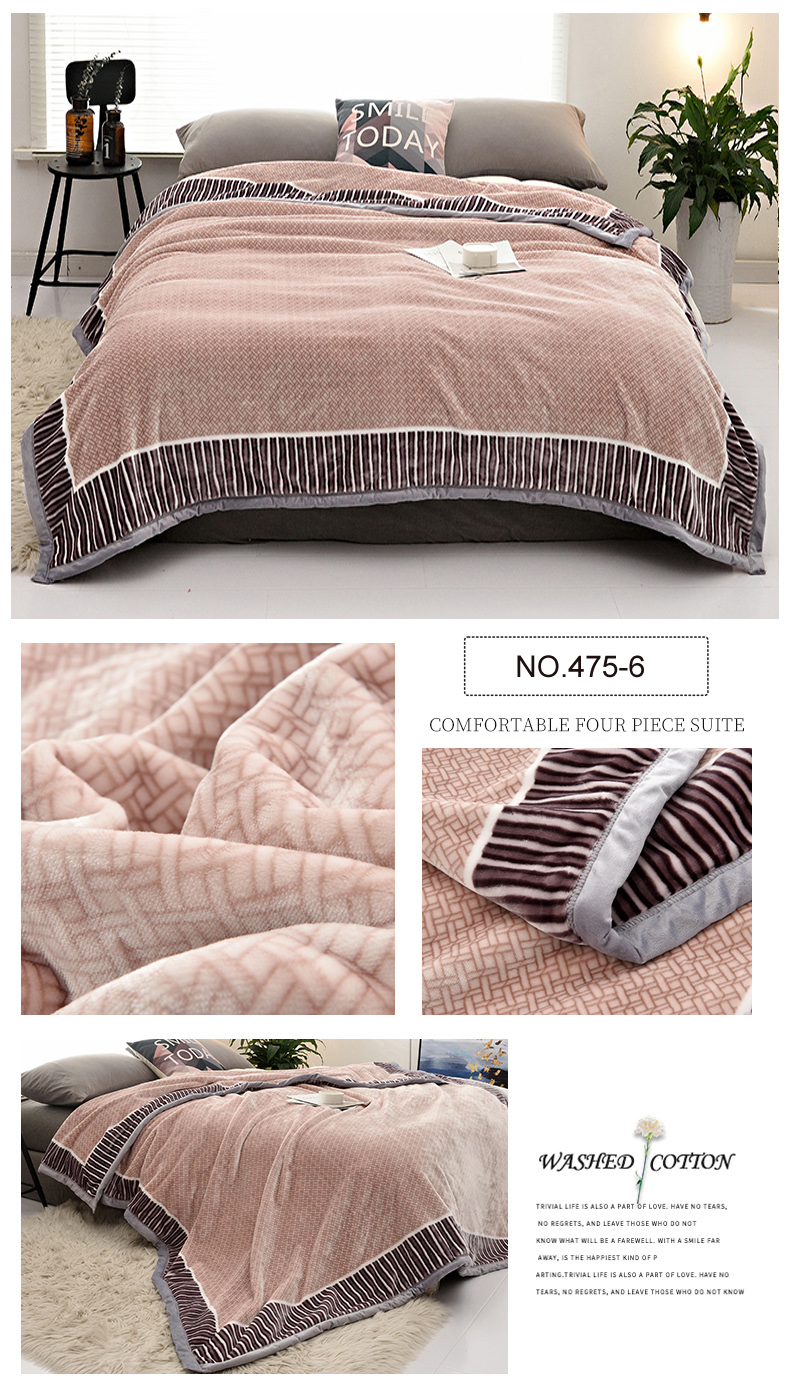 Stock For Double Bed Fleece Blanket