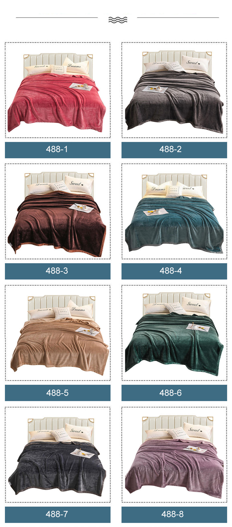 Polyester Raschel Blanket Lightweight