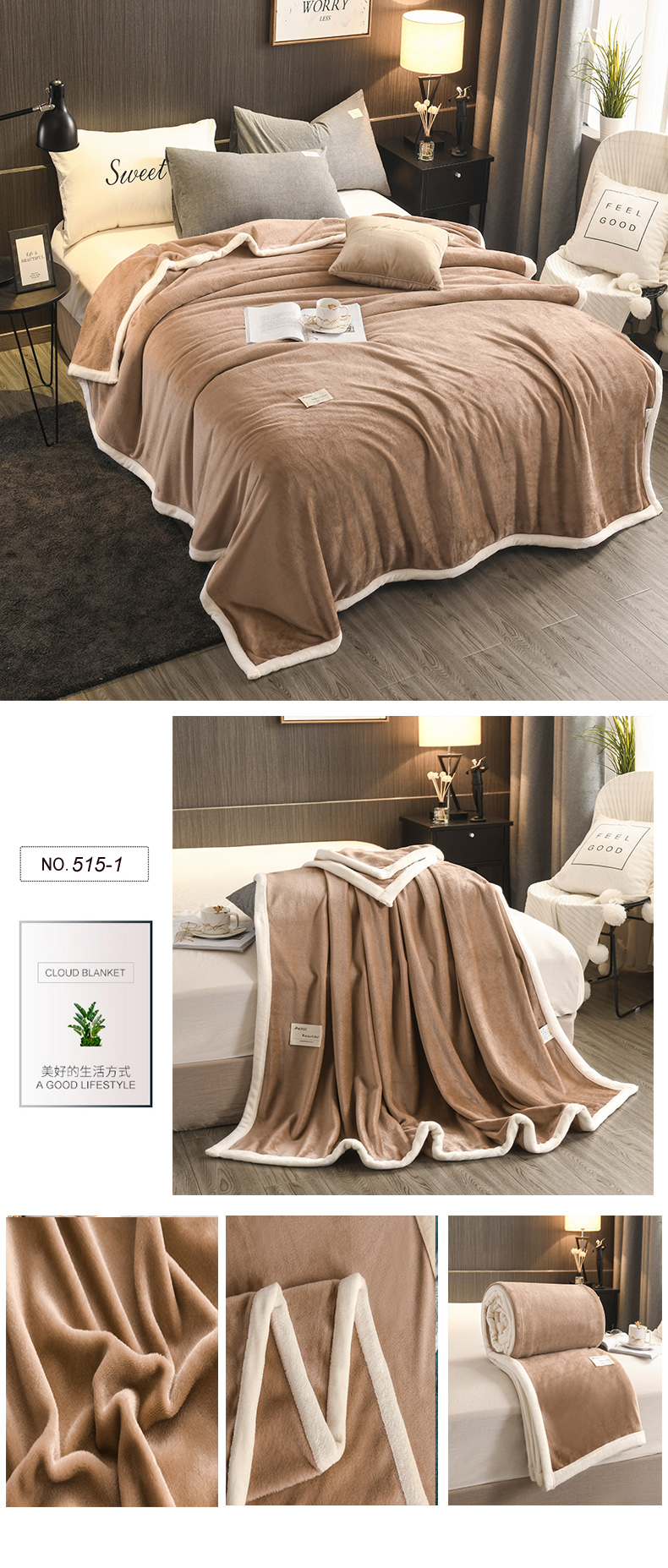 Luxurious Classy Style Fleece Blanket