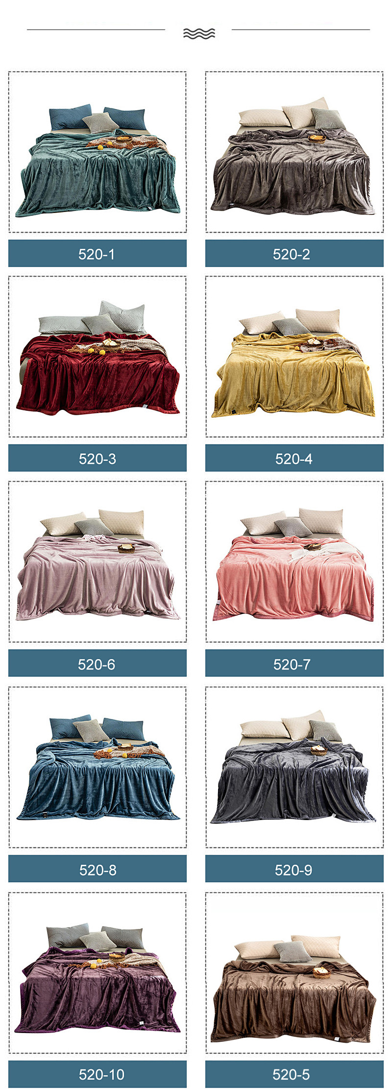 Dark Cyan 100% Polyester Coral Blanket