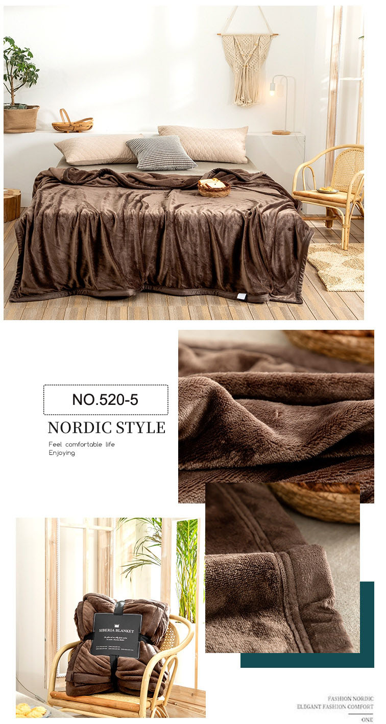 Blankets 100% Polyester Simple Style