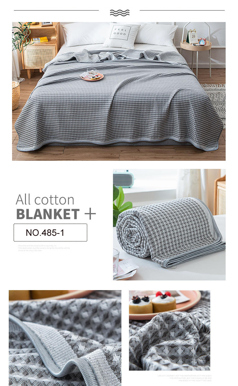 Chinese Cotton Blankets Waffle Weave