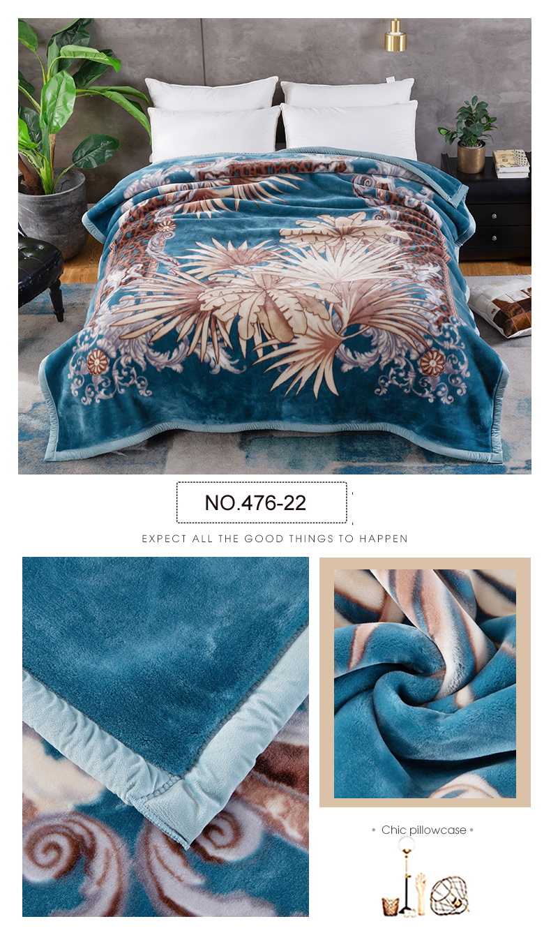 Colorful Fleece Bedding Blanket Deluxe